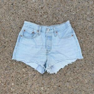 Levi's Blue Jean Shorts High-Waisted Cut-Offs